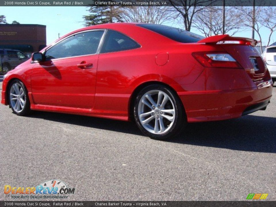 2008 Honda Civic Si Coupe Rallye Red / Black Photo #5