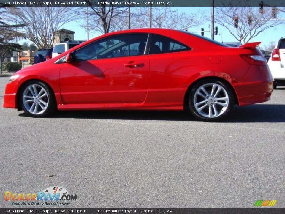 2008 Honda Civic Si Coupe Rallye Red / Black Photo #6