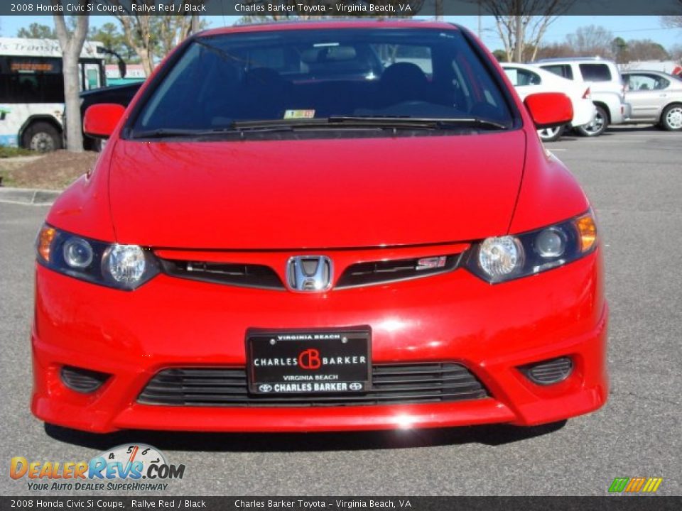 2008 Honda Civic Si Coupe Rallye Red / Black Photo #9