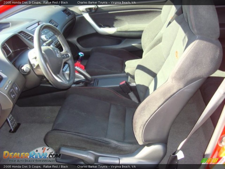 2008 Honda Civic Si Coupe Rallye Red / Black Photo #10