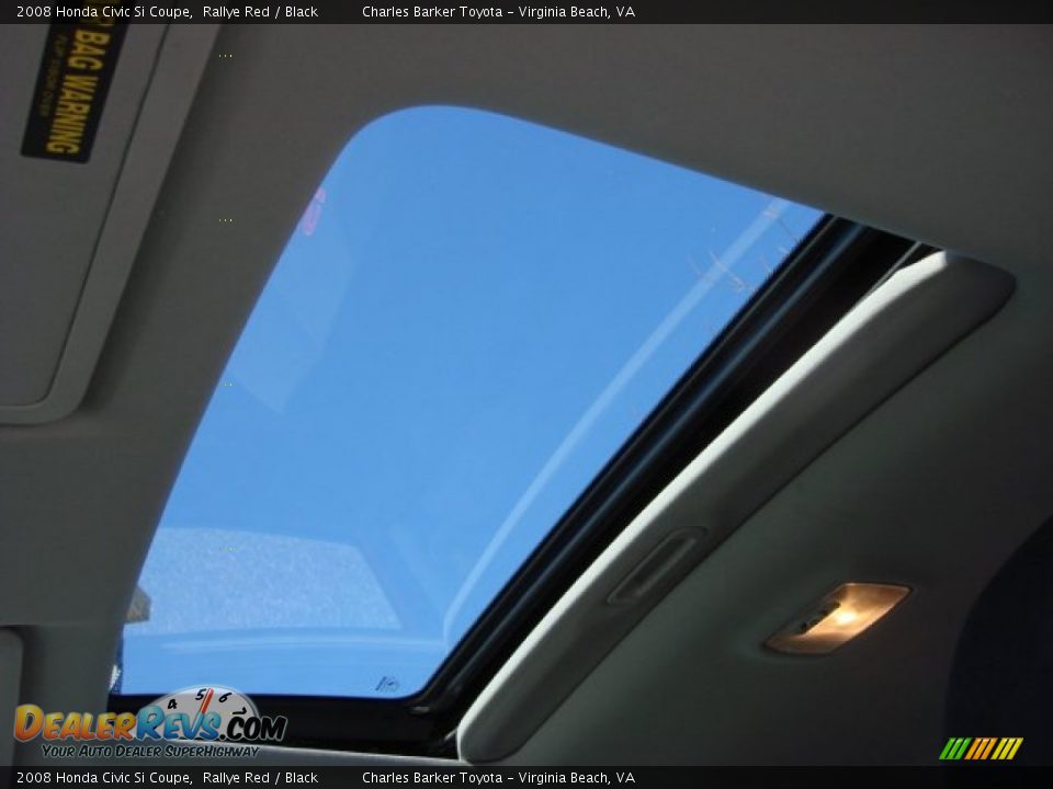 2008 Honda Civic Si Coupe Rallye Red / Black Photo #12