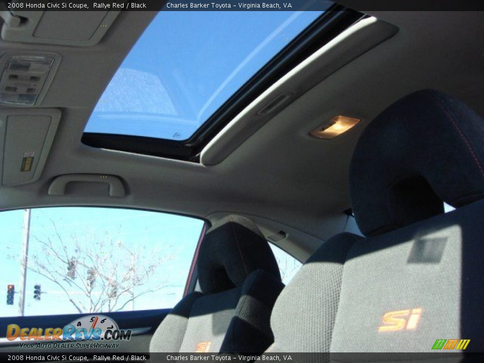 2008 Honda Civic Si Coupe Rallye Red / Black Photo #13