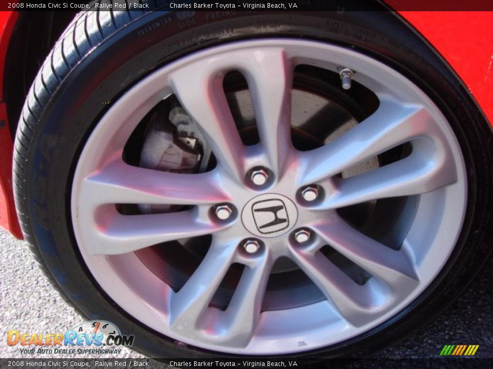 2008 Honda Civic Si Coupe Rallye Red / Black Photo #20