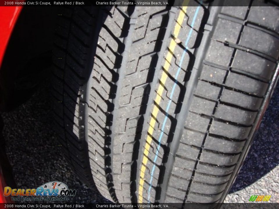 2008 Honda Civic Si Coupe Rallye Red / Black Photo #21