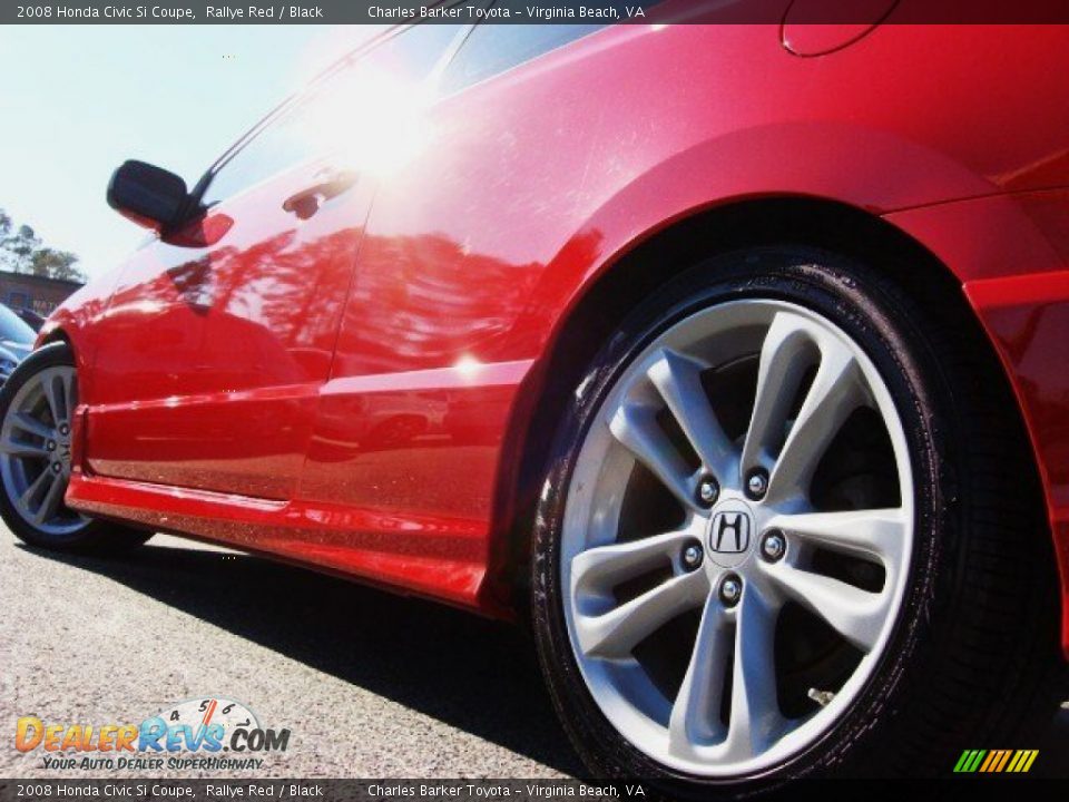 2008 Honda Civic Si Coupe Rallye Red / Black Photo #23