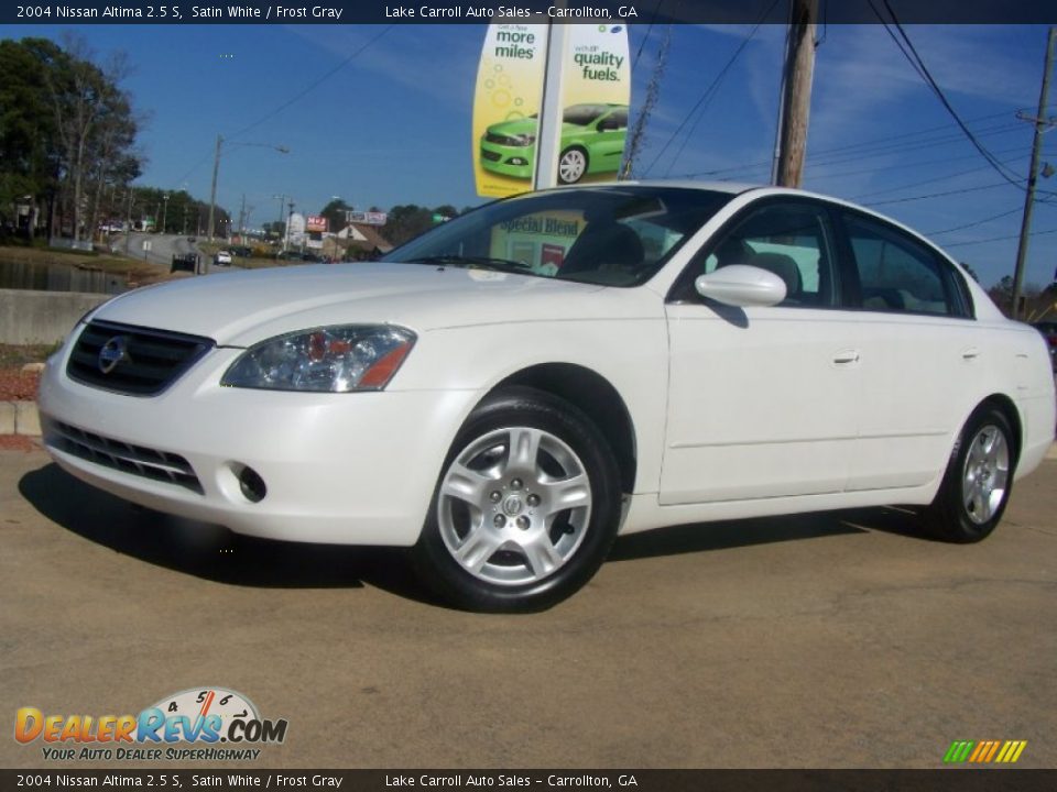 2004 Nissan Altima 2.5 S Satin White / Frost Gray Photo #1