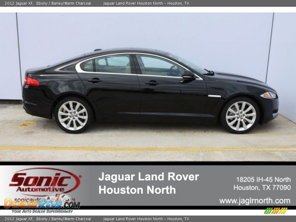 2012 Jaguar XF Ebony / Barley/Warm Charcoal Photo #1