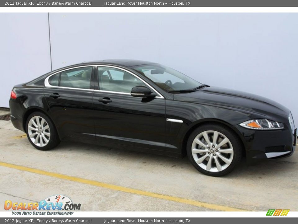 2012 Jaguar XF Ebony / Barley/Warm Charcoal Photo #2