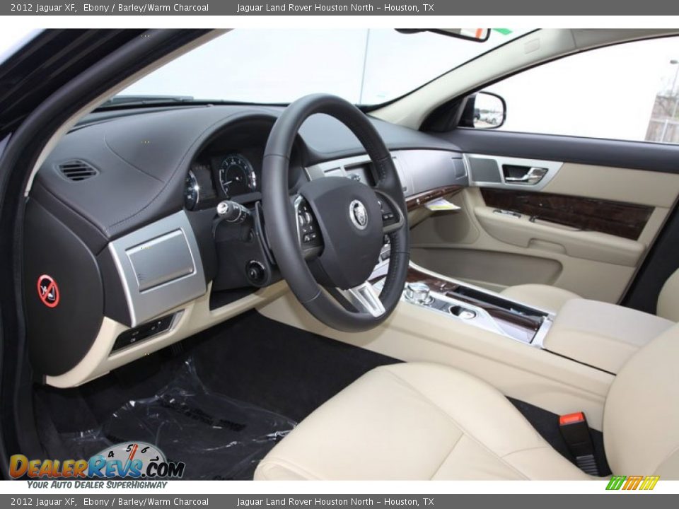 2012 Jaguar XF Ebony / Barley/Warm Charcoal Photo #4