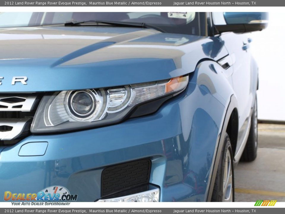 2012 Land Rover Range Rover Evoque Prestige Mauritius Blue Metallic / Almond/Espresso Photo #9
