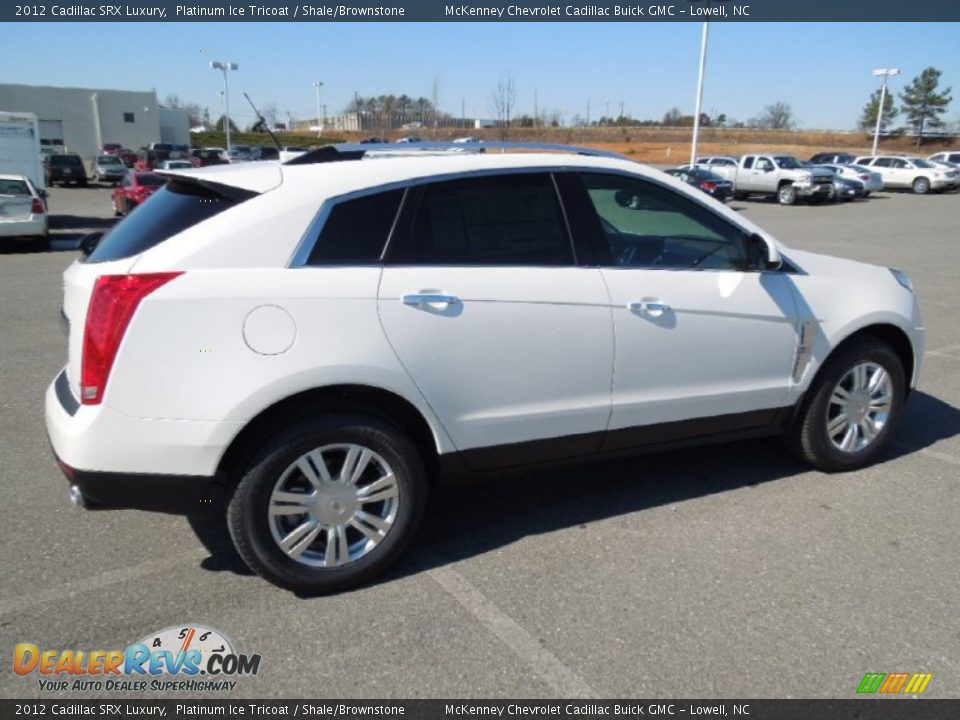 2012 Cadillac SRX Luxury Platinum Ice Tricoat / Shale/Brownstone Photo #5