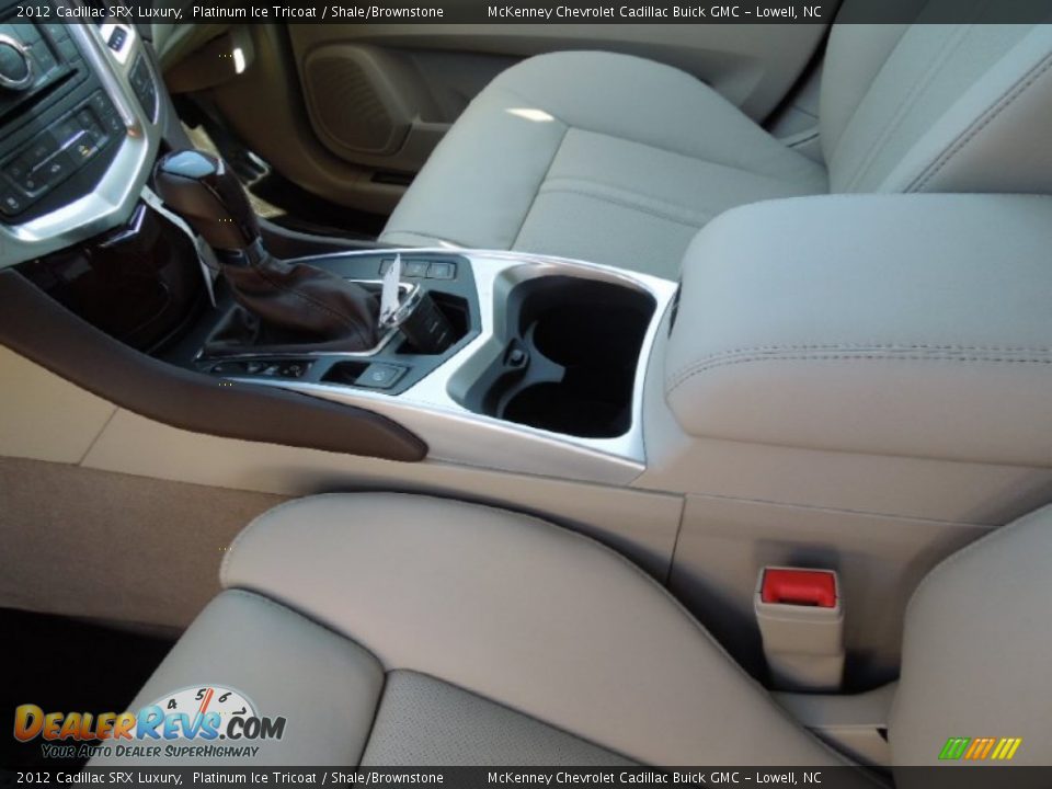 2012 Cadillac SRX Luxury Platinum Ice Tricoat / Shale/Brownstone Photo #8