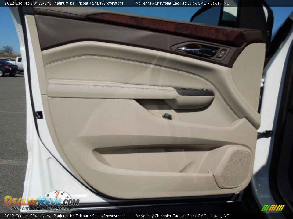 2012 Cadillac SRX Luxury Platinum Ice Tricoat / Shale/Brownstone Photo #9