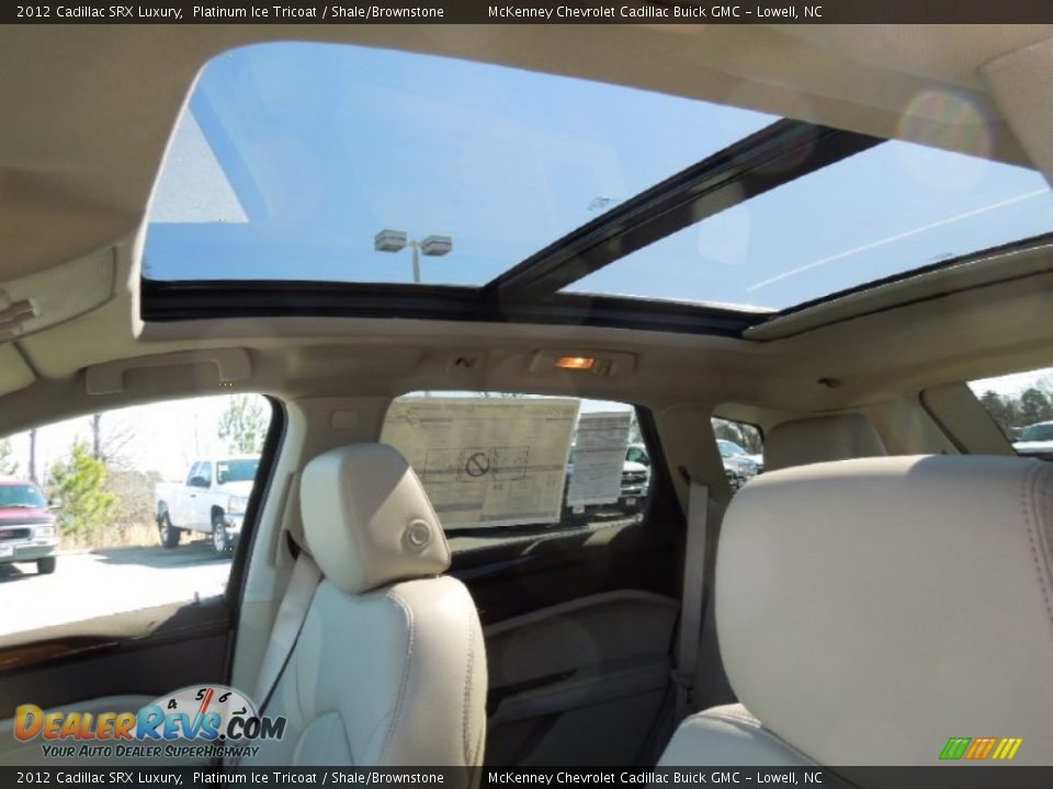 2012 Cadillac SRX Luxury Platinum Ice Tricoat / Shale/Brownstone Photo #10