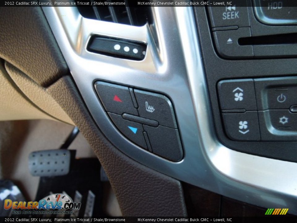 2012 Cadillac SRX Luxury Platinum Ice Tricoat / Shale/Brownstone Photo #11
