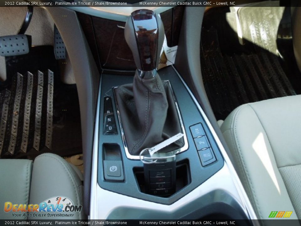 2012 Cadillac SRX Luxury Platinum Ice Tricoat / Shale/Brownstone Photo #12