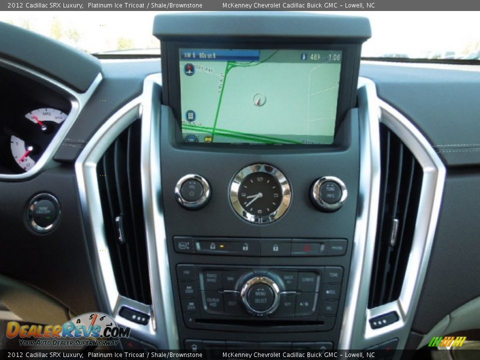 2012 Cadillac SRX Luxury Platinum Ice Tricoat / Shale/Brownstone Photo #14