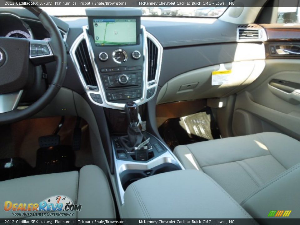 2012 Cadillac SRX Luxury Platinum Ice Tricoat / Shale/Brownstone Photo #19