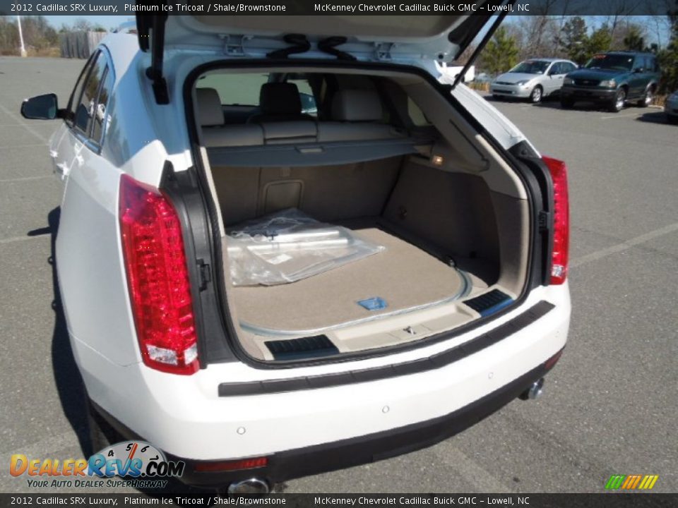2012 Cadillac SRX Luxury Platinum Ice Tricoat / Shale/Brownstone Photo #20