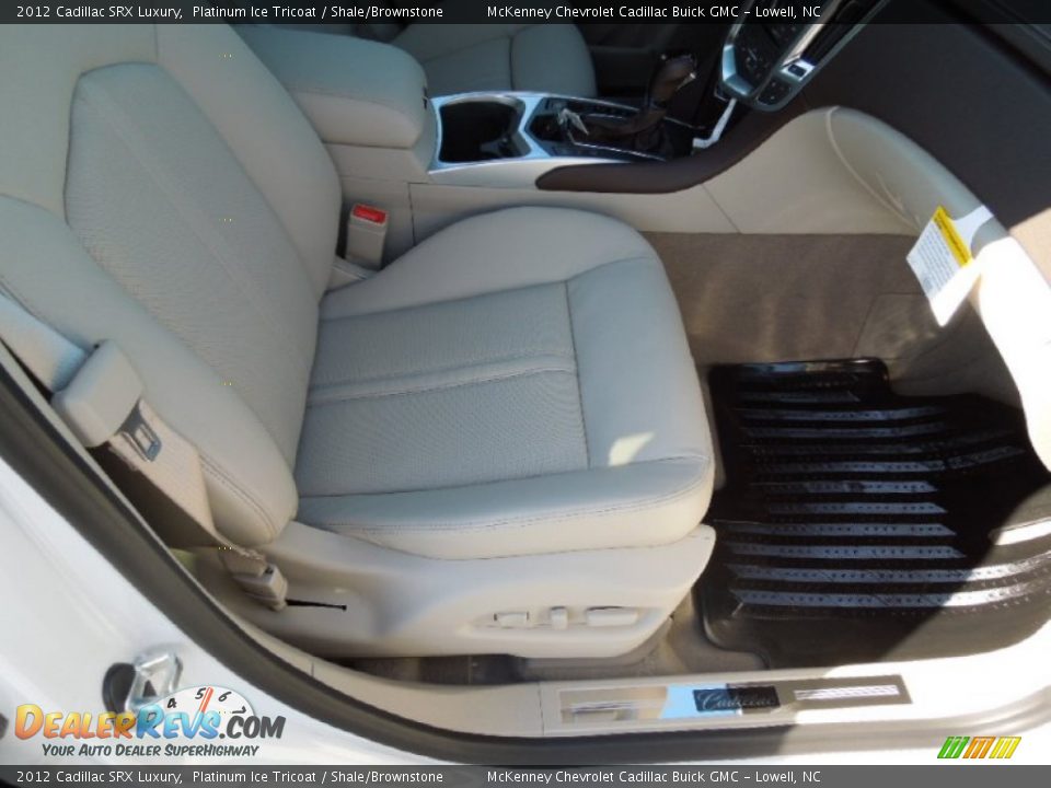 2012 Cadillac SRX Luxury Platinum Ice Tricoat / Shale/Brownstone Photo #22