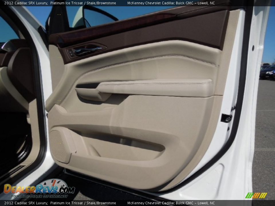 2012 Cadillac SRX Luxury Platinum Ice Tricoat / Shale/Brownstone Photo #24