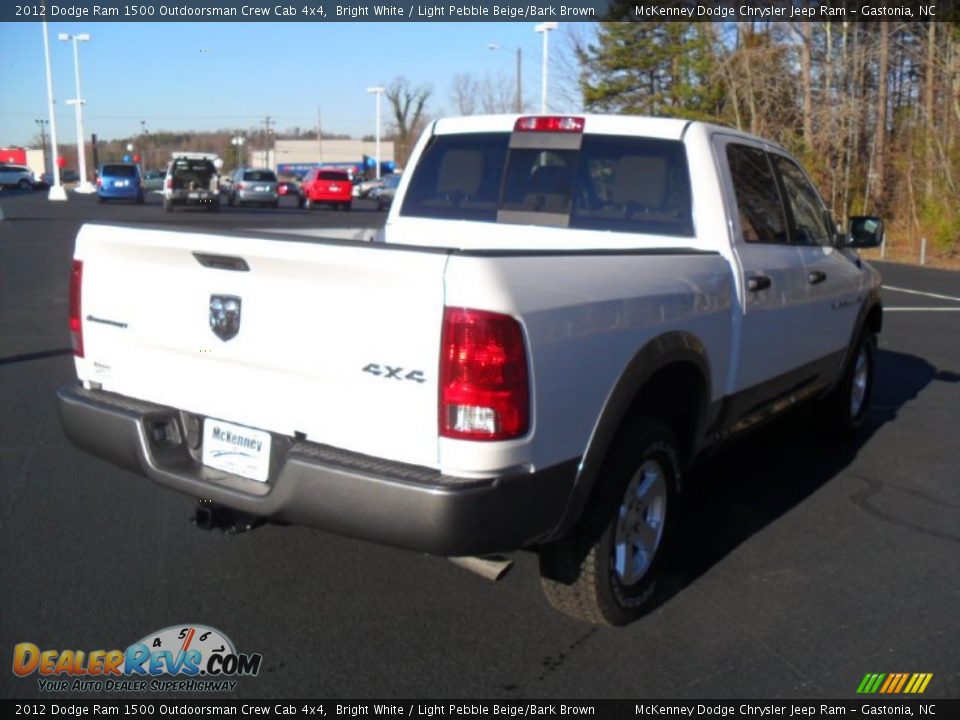 2012 Dodge Ram 1500 Outdoorsman Crew Cab 4x4 Bright White / Light Pebble Beige/Bark Brown Photo #4