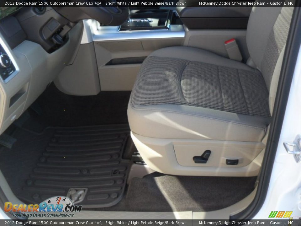 2012 Dodge Ram 1500 Outdoorsman Crew Cab 4x4 Bright White / Light Pebble Beige/Bark Brown Photo #7