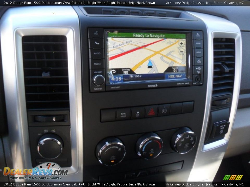 2012 Dodge Ram 1500 Outdoorsman Crew Cab 4x4 Bright White / Light Pebble Beige/Bark Brown Photo #12