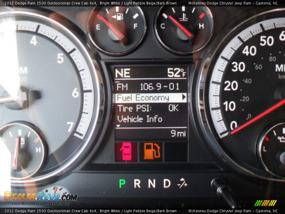 2012 Dodge Ram 1500 Outdoorsman Crew Cab 4x4 Bright White / Light Pebble Beige/Bark Brown Photo #14