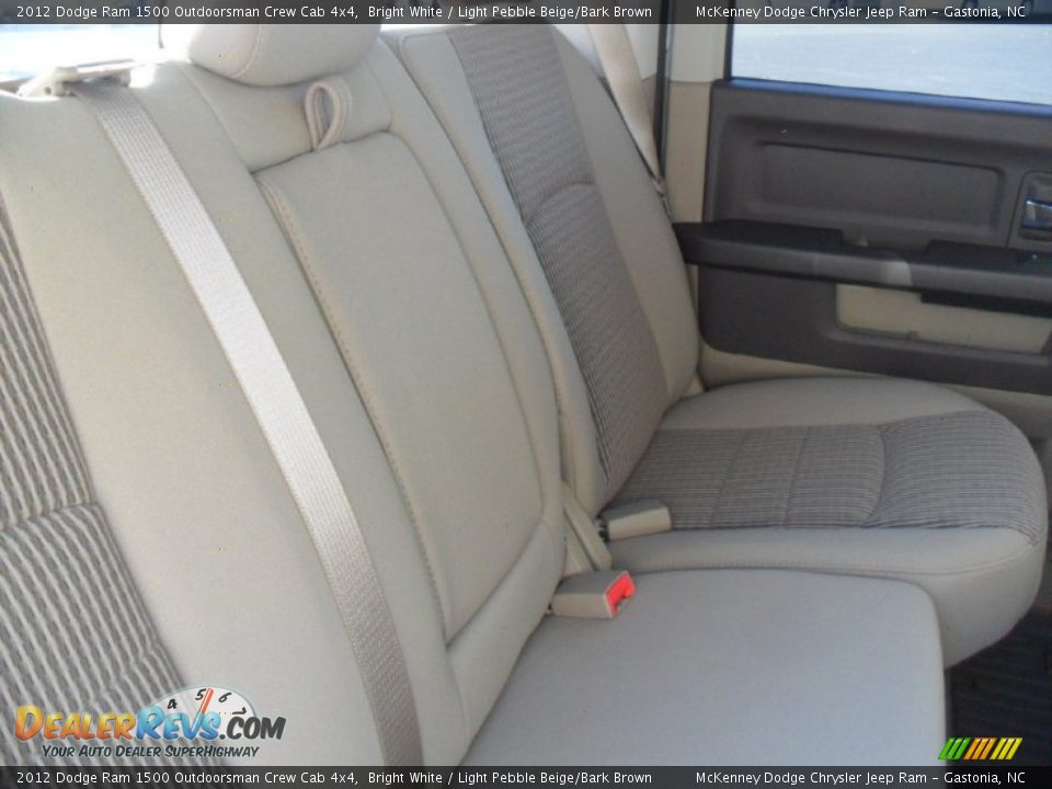 2012 Dodge Ram 1500 Outdoorsman Crew Cab 4x4 Bright White / Light Pebble Beige/Bark Brown Photo #19