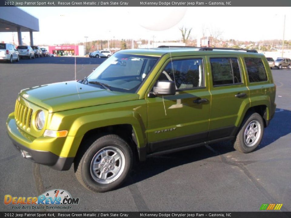 2012 Jeep Patriot Sport 4x4 Rescue Green Metallic / Dark Slate Gray Photo #1