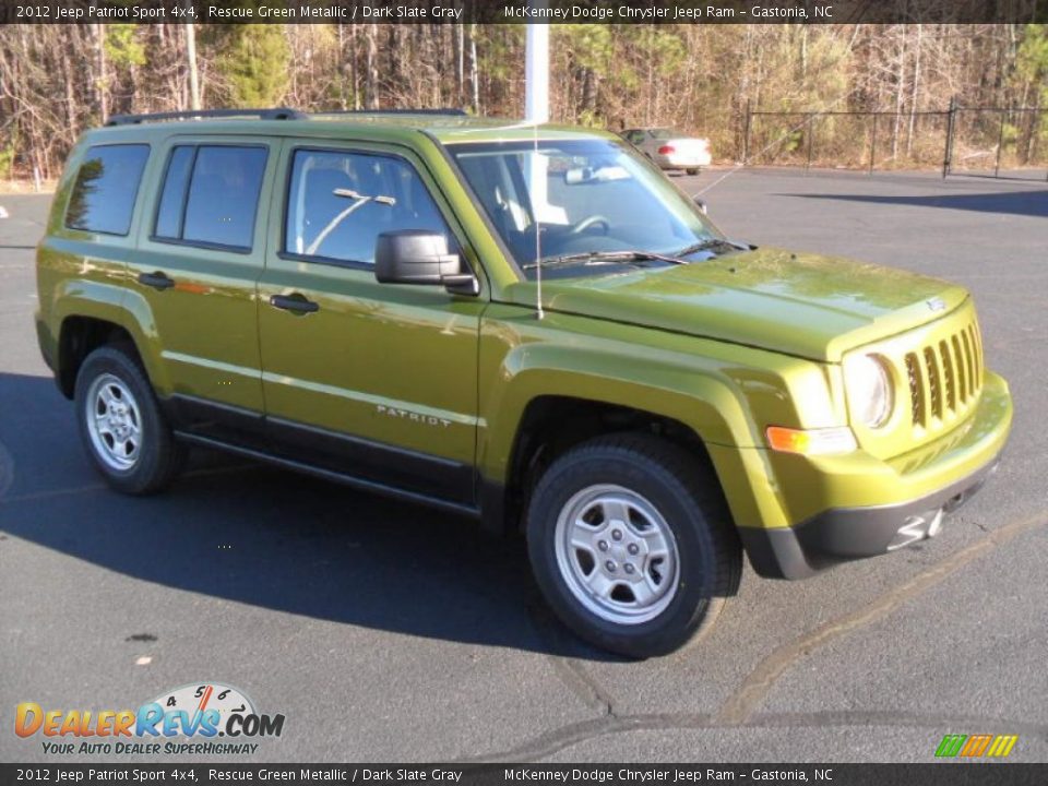 2012 Jeep Patriot Sport 4x4 Rescue Green Metallic / Dark Slate Gray Photo #2