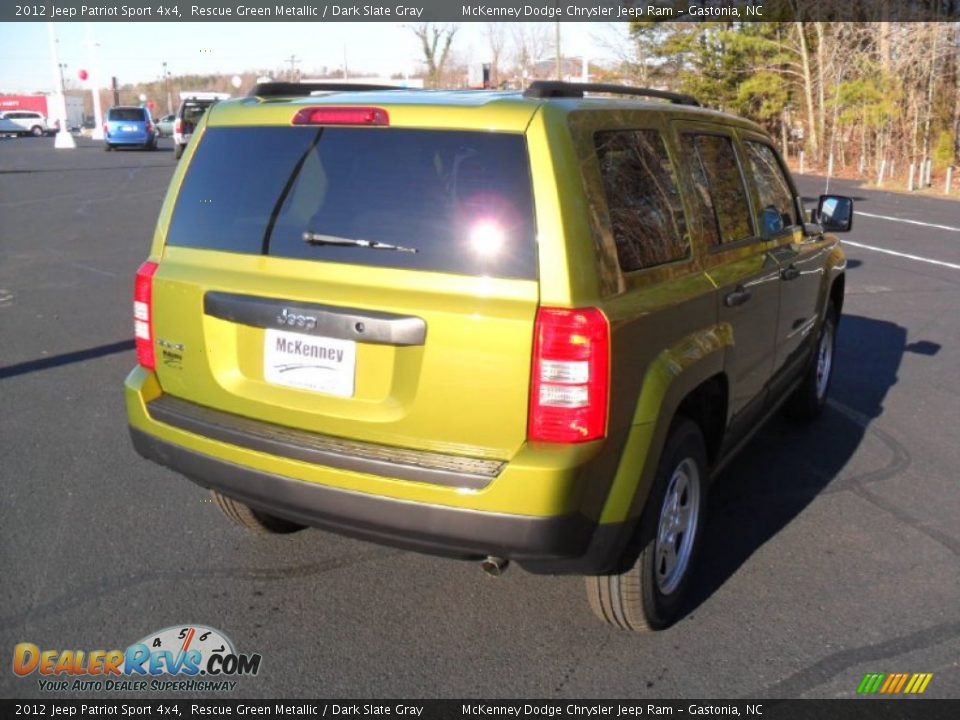 2012 Jeep Patriot Sport 4x4 Rescue Green Metallic / Dark Slate Gray Photo #4