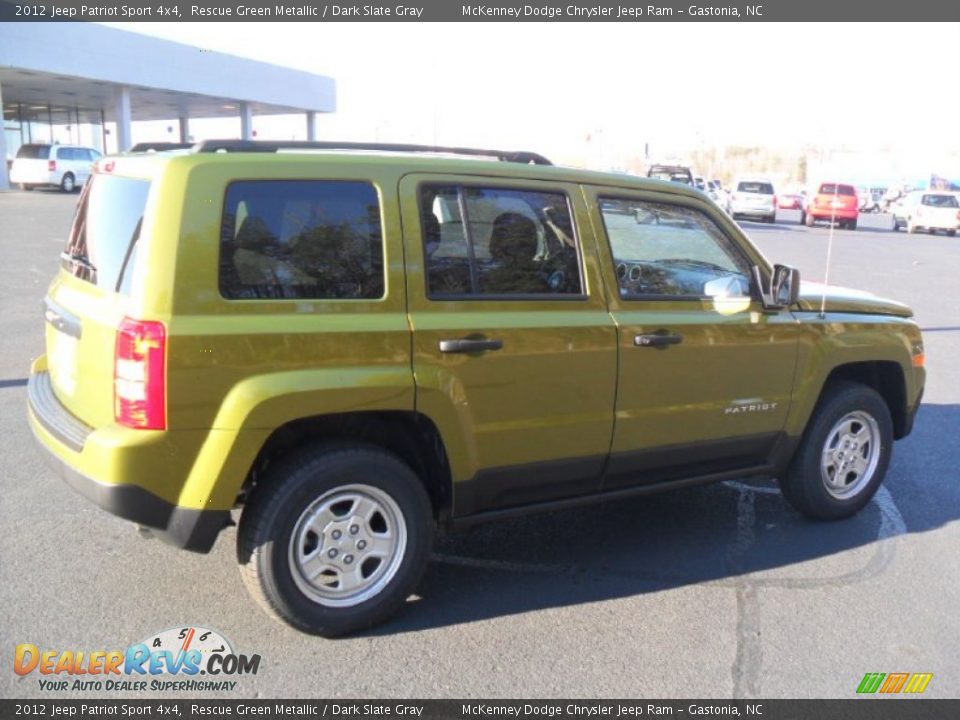 2012 Jeep Patriot Sport 4x4 Rescue Green Metallic / Dark Slate Gray Photo #5