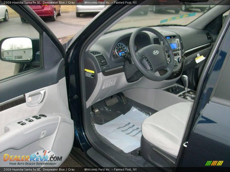 2009 Hyundai Santa Fe SE Deepwater Blue / Gray Photo #2
