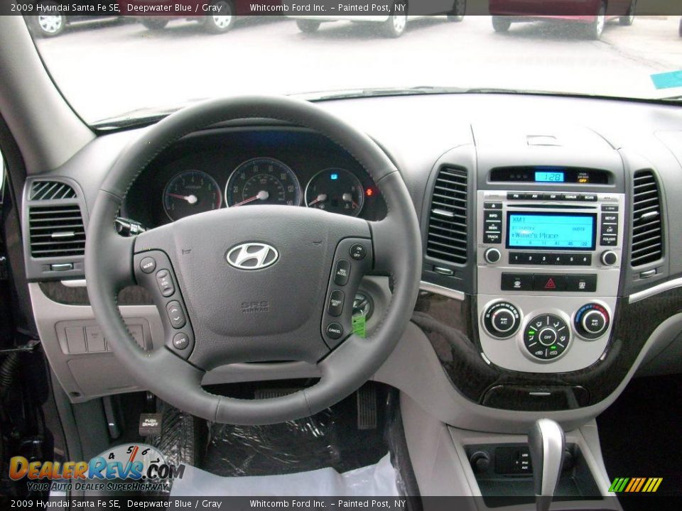 2009 Hyundai Santa Fe SE Deepwater Blue / Gray Photo #3