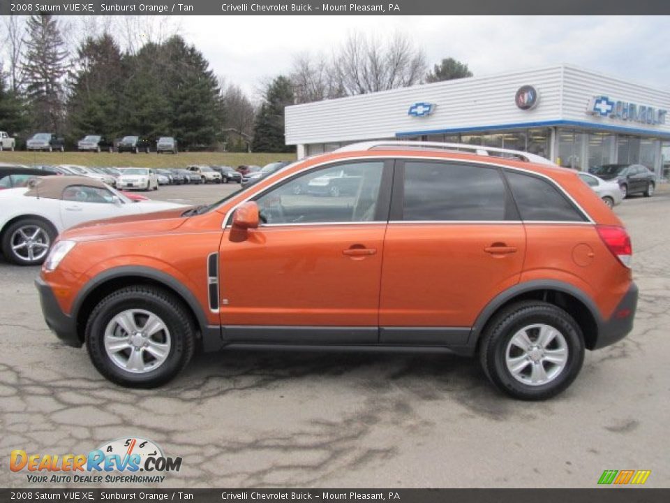 2008 Saturn VUE XE Sunburst Orange / Tan Photo #2