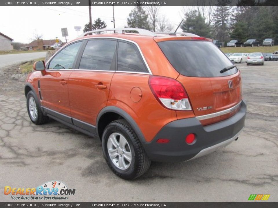 2008 Saturn VUE XE Sunburst Orange / Tan Photo #4