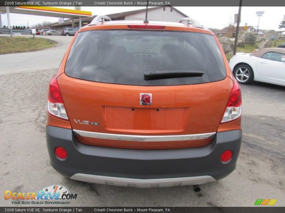 2008 Saturn VUE XE Sunburst Orange / Tan Photo #5