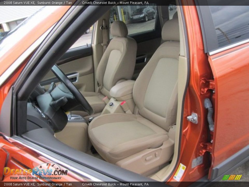 2008 Saturn VUE XE Sunburst Orange / Tan Photo #13