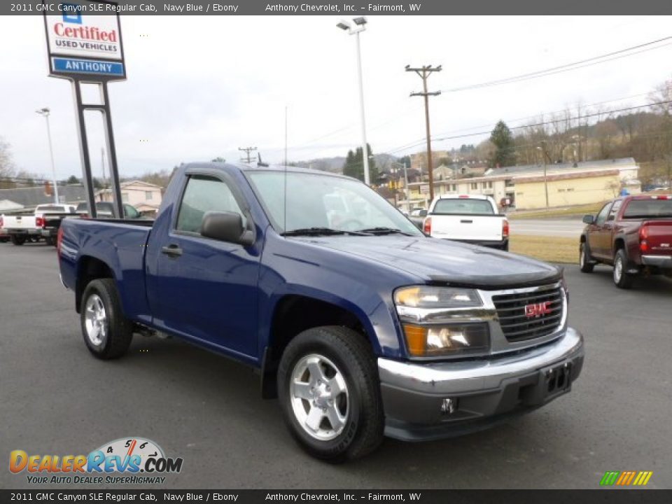 2011 GMC Canyon SLE Regular Cab Navy Blue / Ebony Photo #1