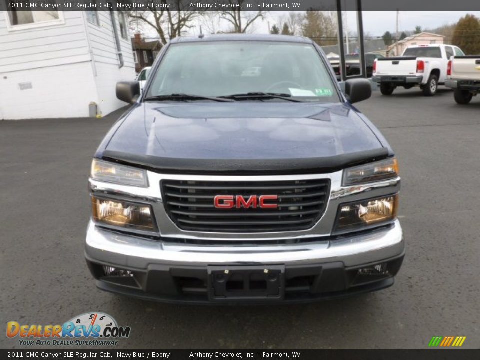 2011 GMC Canyon SLE Regular Cab Navy Blue / Ebony Photo #2