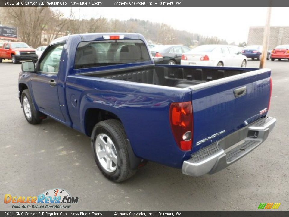 2011 GMC Canyon SLE Regular Cab Navy Blue / Ebony Photo #5