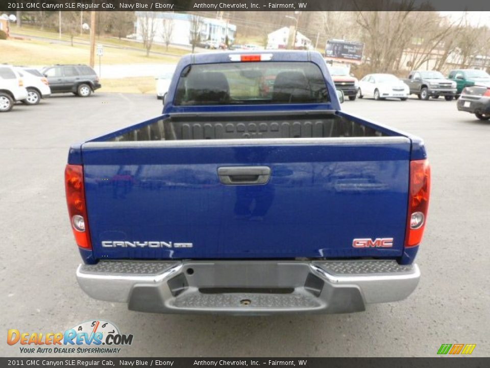 2011 GMC Canyon SLE Regular Cab Navy Blue / Ebony Photo #6