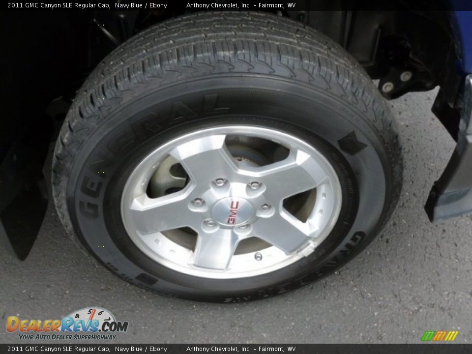 2011 GMC Canyon SLE Regular Cab Navy Blue / Ebony Photo #9