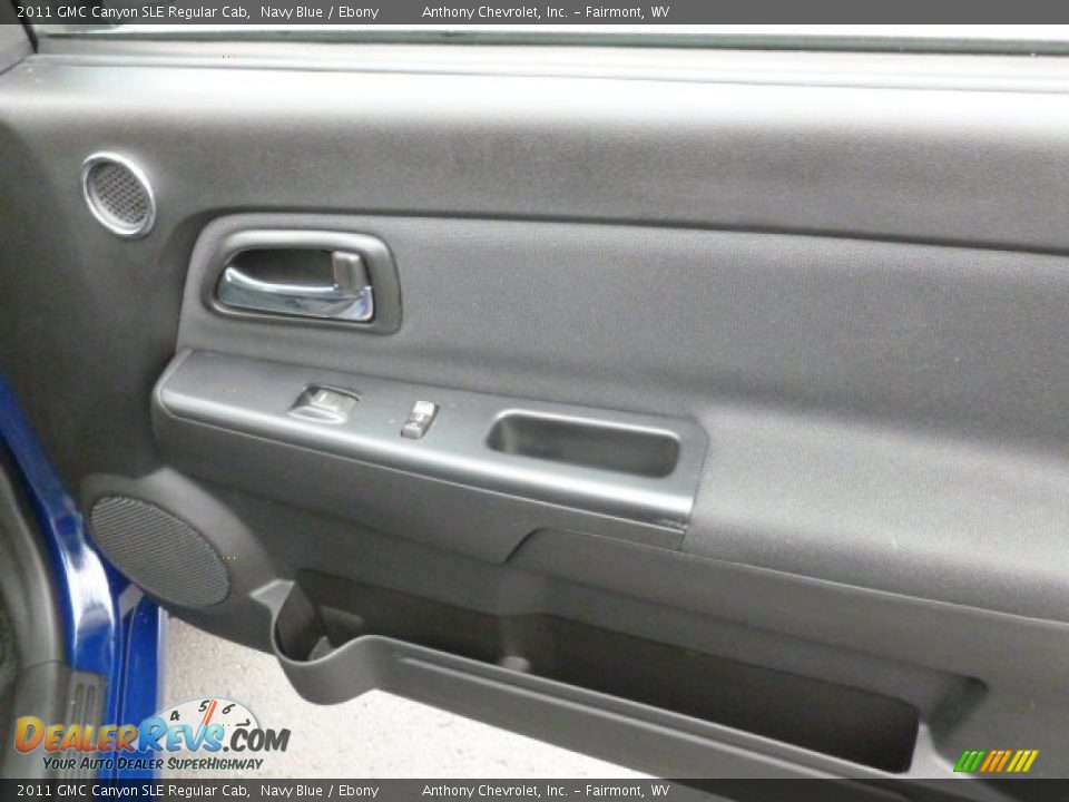 2011 GMC Canyon SLE Regular Cab Navy Blue / Ebony Photo #11