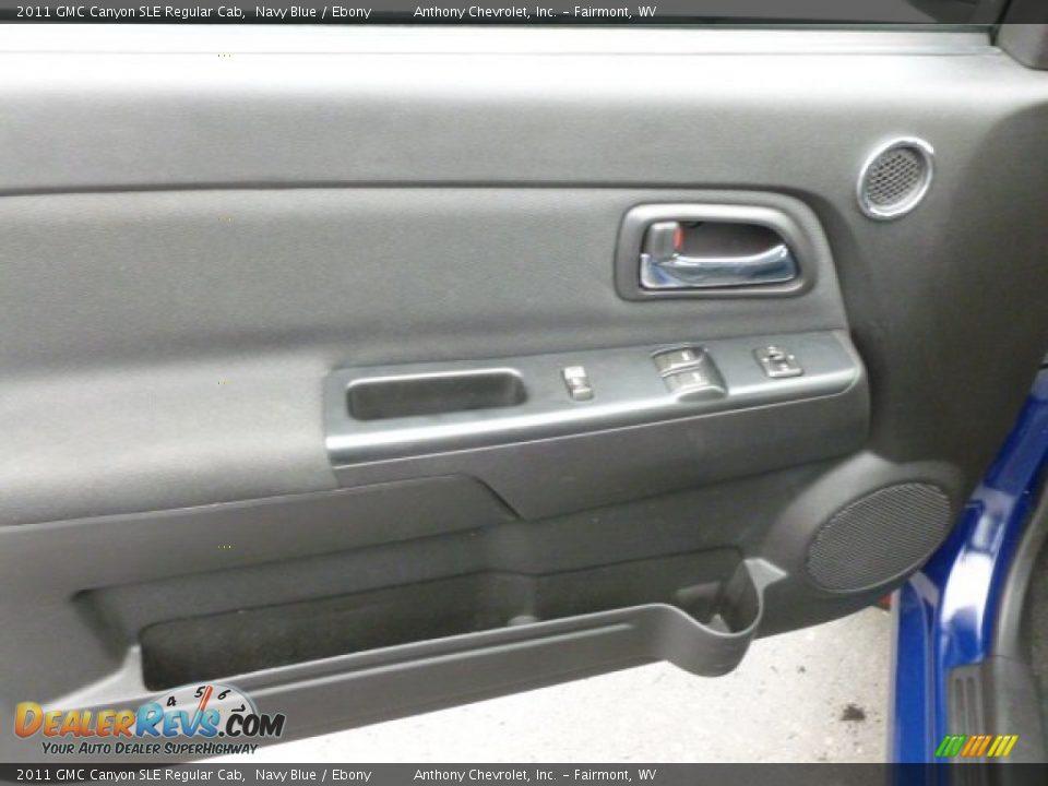 2011 GMC Canyon SLE Regular Cab Navy Blue / Ebony Photo #17