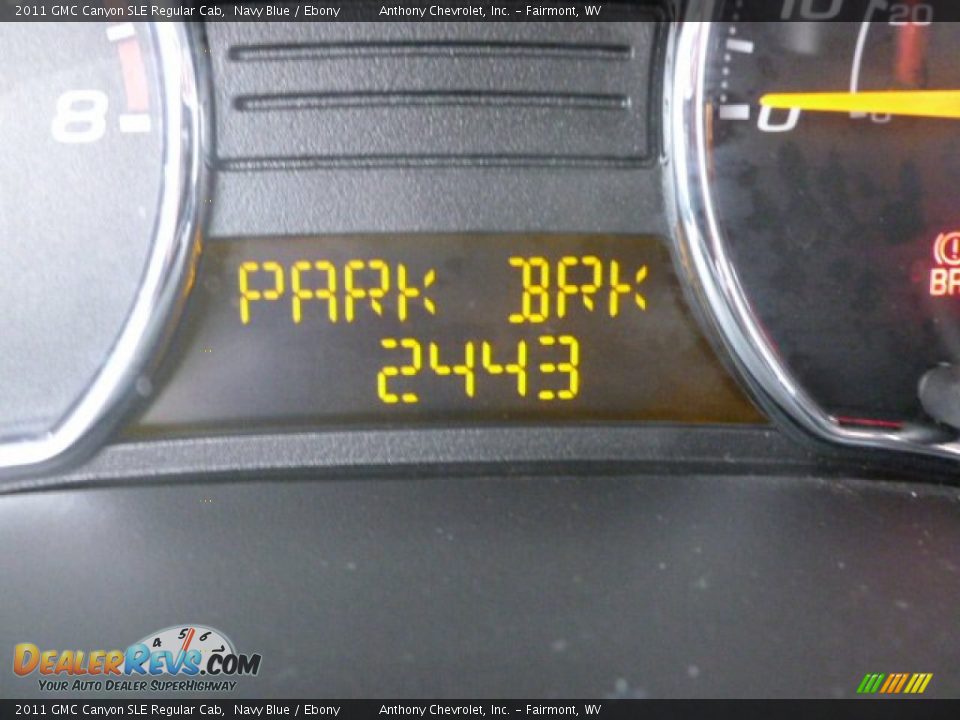 2011 GMC Canyon SLE Regular Cab Navy Blue / Ebony Photo #20