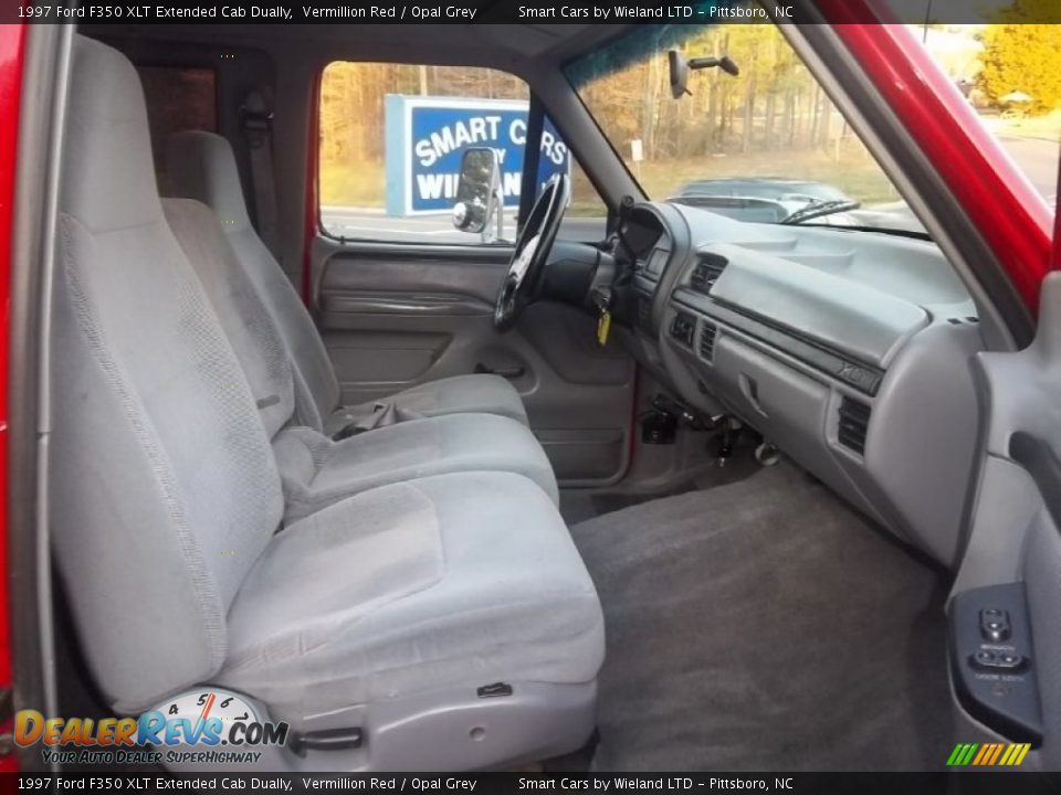 Opal Grey Interior - 1997 Ford F350 XLT Extended Cab Dually Photo #14