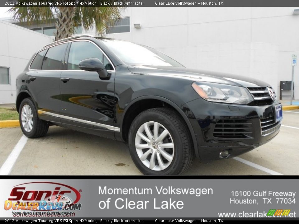 2012 Volkswagen Touareg VR6 FSI Sport 4XMotion Black / Black Anthracite Photo #1